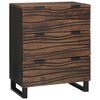 vidaXL Sideboard Brun 60 x 33.5 x 75 cm Massivt Mangotr&auml;