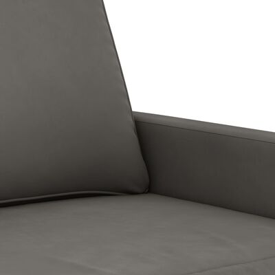 vidaXL Soffa 2-sits mörkgrå 140 cm sammet