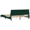 vidaXL Bed Frame without Mattress "Hanko" Dark Green 180x200 cm Velvet