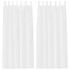 vidaXL Voile Gardin 2 st Vit 225 x 140 cm Polyester