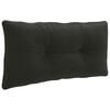 vidaXL Ryggkudde PUTTEN 100% Polyester Svart 70 x 40 x 10 cm