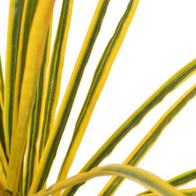 vidaXL Konstväxt Dracaena med kruka 125 cm gul