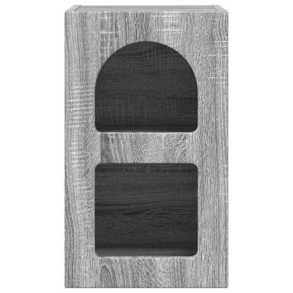 vidaXL S&auml;ngbord Gr&aring; Sonoma 29,5 x 33,5 x 50 cm Konstruerat tr&auml;