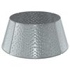 vidaXL Julgranskrage Kegelformad Silver &Oslash; 62 x 25 cm St&aring;l