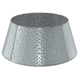 vidaXL Julgranskrage Kegelformad Silver &Oslash; 62 x 25 cm St&aring;l
