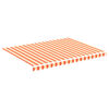 vidaXL Ers&auml;ttningstyg f&ouml;r markis gul och orange 4x3 m polyester