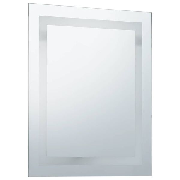 vidaXL Badrumsspegel LED med touch-sensor 60x80 cm