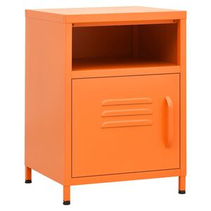 vidaXL S&auml;ngbord orange 35x35x51 cm st&aring;l