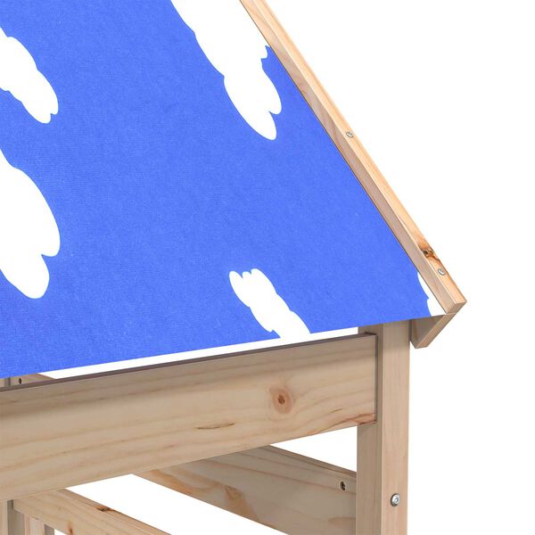 vidaXL Lekstapel Brun 52,5 x 85 x 265 cm Massiv furu