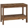vidaXL Badrum Sidobord Naturlig 60 x 30 x 45 cm Massivt teaktr&auml;