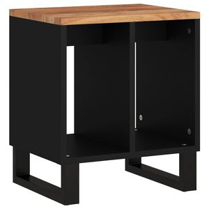 vidaXL Sidobord 40x31x46 cm massivt akaciatr&auml; och konstruerat tr&auml;