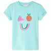 vidaXL T-shirt f&ouml;r barn ljus mintgr&ouml;n 140