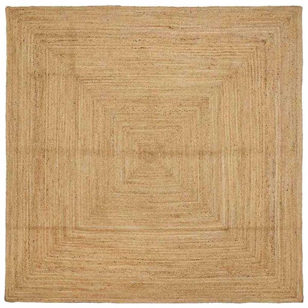 vidaXL Områdesmatta Beige 240 x 240 cm Jute