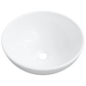 vidaXL Tv&auml;ttst&auml;ll vitt 28x28x10 cm keramik