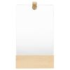 vidaXL V&auml;ggspegel massiv furu 23x39,5 cm