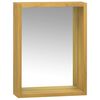 vidaXL Spegelsk&aring;p 30x10x40 cm massiv teak