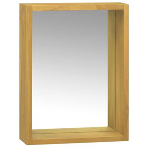 vidaXL Spegelsk&aring;p 30x10x40 cm massiv teak