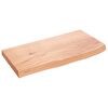 vidaXL V&auml;gghylla ljusbrun 60x30x(2-4) cm behandlad massiv ek
