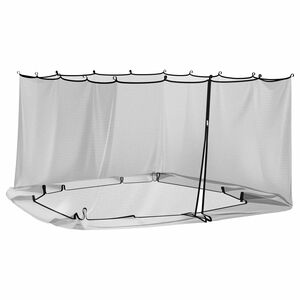 vidaXL Myggn&auml;t f&ouml;r lusthus 220 mesh Svart 3,6 x 3 x 2 m Polyester