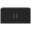 vidaXL V&auml;ggsk&aring;p svart 80x42,5x40 cm konstruerat tr&auml;