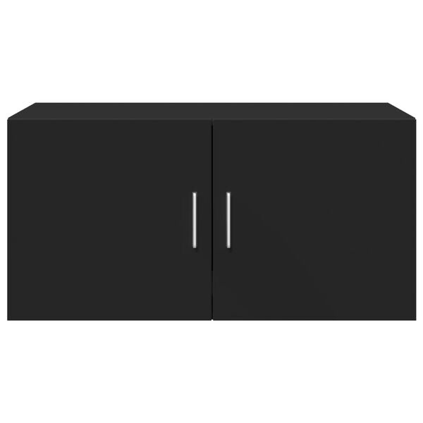 vidaXL V&auml;ggsk&aring;p svart 80x42,5x40 cm konstruerat tr&auml;