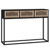 vidaXL Konsolbord svart 105x30x75 cm konstruerat tr&auml; och j&auml;rn