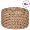 vidaXL Juterep 50 m l&aring;ngtt 16 mm tjocktt