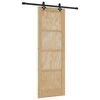 vidaXL Skjutd&ouml;rr ORKDAL 73,5 x 211 cm Massiv furu Naturlig
