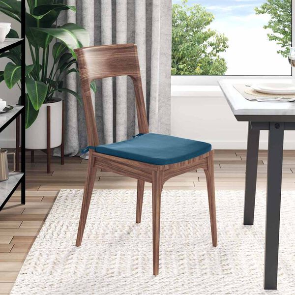 vidaXL Sittkuddar 4 pcs Blå 40 x 40 x 3 cm Sammet