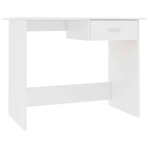 vidaXL Skrivbord vit 100x50x76 cm konstruerat tr&auml;