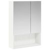 vidaXL Badrumsspegelsk&aring;p Vit 50 x 14,5 x 70 cm Konstruerat tr&auml;