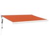 vidaXL Markis infällbar orange och brun 3x2,5 m tyg&aluminium