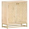 vidaXL Sk&auml;nk guld 60x30x70 cm massivt mangotr&auml;