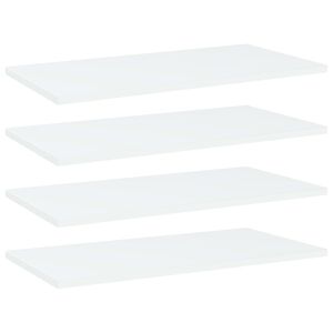 vidaXL Hyllplan 4 st vit 60x30x1,5 cm konstruerat tr&auml;
