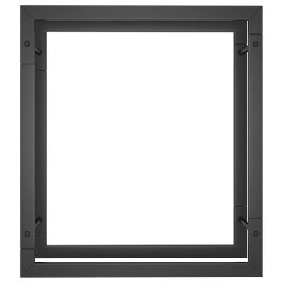 vidaXL Vedställ matt svart 50x28x56 cm stål