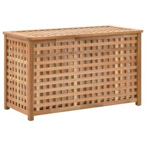 vidaXL Tv&auml;ttkorg 77,5x37,5x46,5 cm massivt valn&ouml;tstr&auml;