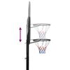 vidaXL Basketkorg med stativ svart 258-363 cm polyeten