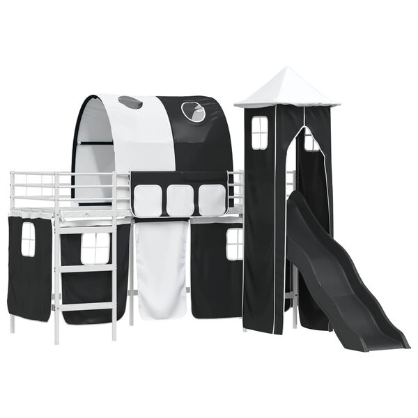 vidaXL Vit och svart 90 x 190 cm