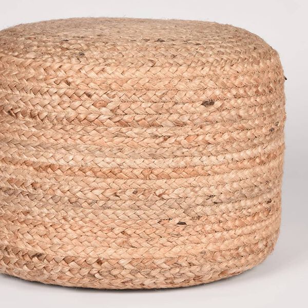 LABEL51 Sittpuff fl&auml;tad jute naturlig