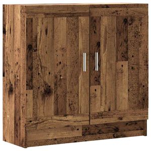 vidaXL Bokhylla &aring;ldrat tr&auml; 82,5x30,5x80 cm konstruerat tr&auml;