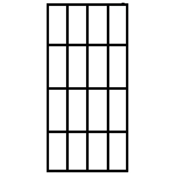 vidaXL Duschvägg till duschkabin härdat klart glas 100x195 cm