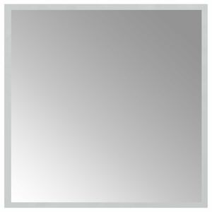 vidaXL LED Badrumsspegel med spegel Transparent 50 x 50 cm h&auml;rdat glas