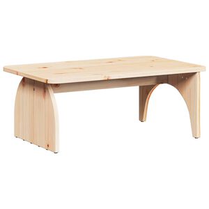 vidaXL Kaffeebord Naturf&auml;rg 80 x 50 x 31 cm Massiv furu