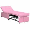 vidaXL Pull Out Sofa Bed Rosa 194 x 50 x 82 cm tyg