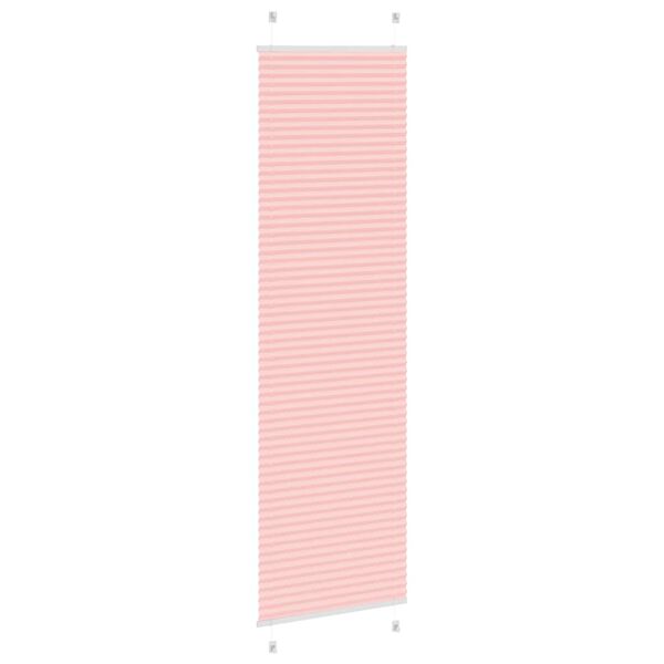vidaXL Plisserad persienn rosa 55x200cm tyg bredd 54,4cm polyester