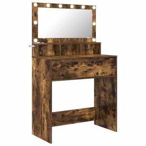 vidaXL S&auml;ngrum Smyckesbord R&ouml;kt ek 80 x 39,6 x 135 cm Konstruerat tr&auml;