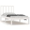 vidaXL S&auml;ngram vit massiv furu 90x190 cm