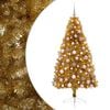 vidaXL Konstgjord julgran med julkulor 180 cm 300 LED-lampor Varmvit