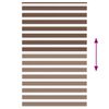 vidaXL Rullgardin zebra brun 150x200 cm tyg bredd 145,9 cm polyester