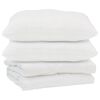 vidaXL Dunt&auml;cke med kudde 3 st Vit Mikrofiber